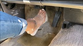Clear high heels