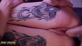 creamy goth missionary fuck