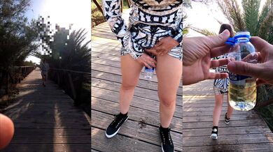 Public for €50: he buys her freshly bottled pee and drinks every drop