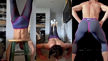 Tights and Thong Stretch AI Workout Dreams Tight Lean Stretching for Your Pleasure
