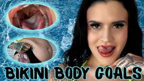 Bikini Body Goals: POV Same Size Vore Fantasy, Upclose Mouth, Bloated Belly, Belly Play, Digestion Ft Raquel Roper - 4K
