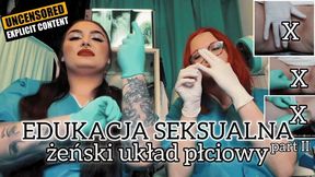Sex Ed Lesson from Dominant Doctors: Part 2 - How to Pleasure a Woman and Have Sex - Real Pussy Demonstration | Mistress Karino and Madame Madomme [MP4 FHD]