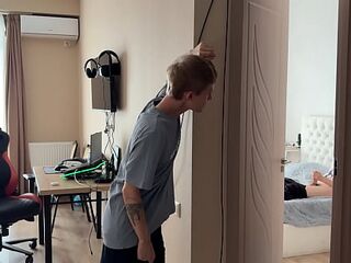 part 1 caught my str8 ally stroking to homo porn