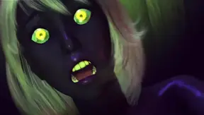 Dark Elf MILF gets huge cock and creampied