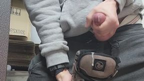 Sweater-Weather Jerk off into shoe