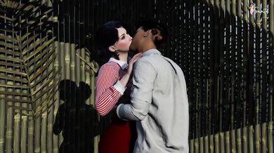 Bored housewife gets nailed outdoors by rough stranger
