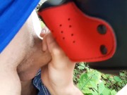 Fucking my teen pup in an abandoned building near a forest