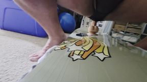 Riding my toy in panties