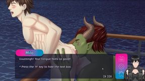 Fucking Hard with the Green Guy Bara Hentai Rough Sex