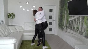 WRESELING IN T-SHIRTS AND LEATHER PANTS (s)