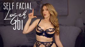 Self Facial Loser JOI - Verbal Humiliation, Masturbation Humiliation, CEI, Femdom POV