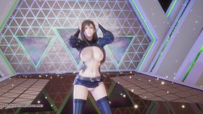 Chung Ha - Algorithm Tifa Lockhart Sexy Striptease Final Fantasy Hentai Uncensored