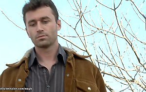 Rancher fucked bound busty slaves