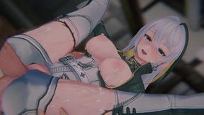 [nte] Hathor's Intercepted Delivery: Bound Elite Courier & POV Sandwich DP (4k/60fps)