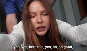 big tits stepmother need help with yoga