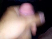 Jerking off watching porn w big cumshot