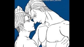 on Titan Eruri yaoi hard manga Erwin Levi