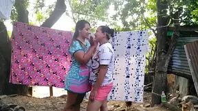 Outdoor Latin beauty gives a hot booty licking and gets a good banging