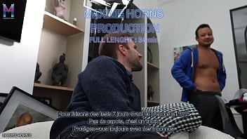 SLUTTY TRAINING : DOUBLE RAW PENETRATION AND CUM DRINKING MAXIME HORNS - copy