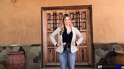 Busty and Bubbly Realtor Angie Faith Cum With Great Deal on the Property