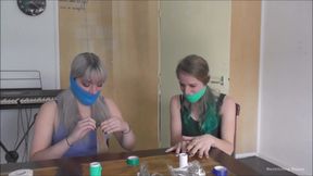Luna Grey &amp; Violet Haze - gag party HD