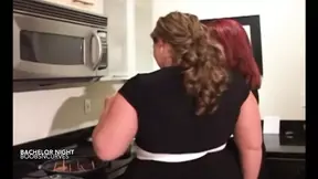 Partyful BBW big tit fuckfest with huge saggy boobs