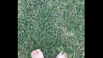 Feet on the grass