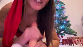 la mere noel avait tres envie de se faire du bien en solo : masturbation ...