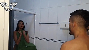 I caught my republican colleague taking a shower and look what happened.
