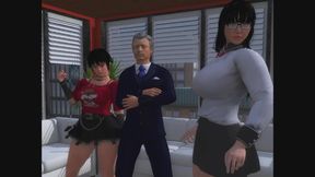 3D office game sex video