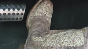 Come with me for a drive in my hellcat while I wear my fancy cowboy boots!! I drive fast!! I tease you for watching me drive too!!