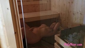 BBW Maja Meer gets fucked in the sauna