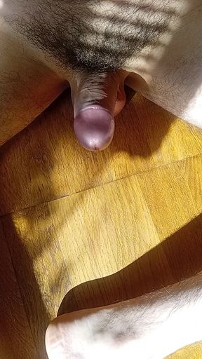 My cock pulsating on its own