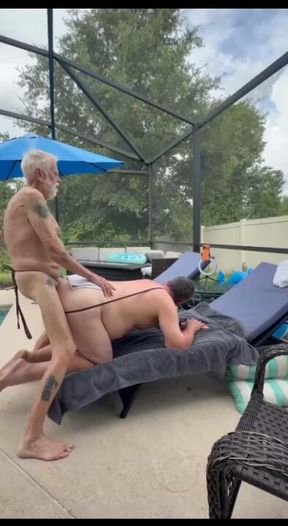 Grandpa depositing his seed