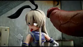 Cute MMD Anime Girls Heat Up Tropical Island Nights in Seductive Play