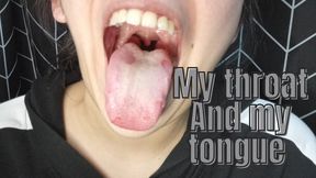 My big white tongue and my throat