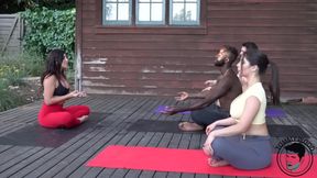Hot swingers orgy having flexible yoga foursome trukait & yoga goddess