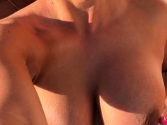 Chubby Amateur Milf Sarah Janes Outdoor Masturbation