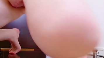 Amateur Japanese teen plays on cam