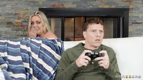 ”Big Breasted Hot Ass Hollywood tasting his stepson friend's meat”