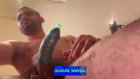 Massive Load Spurts as Big-Cock Stud Fills Condm — Hot Solo Ride