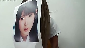 Aika Kabe got stuck in a wall so some guys used an opportunity to fuck her brains out