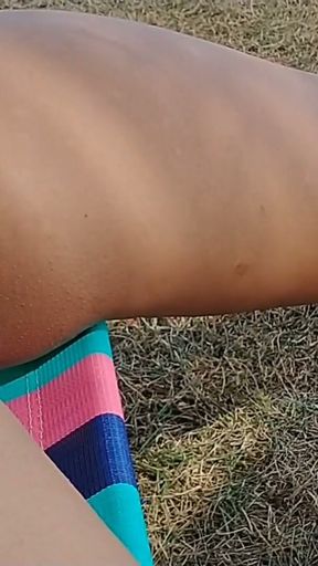 Seaside Slumber: Unplanned Nap in My Miniskirt   Clip 1