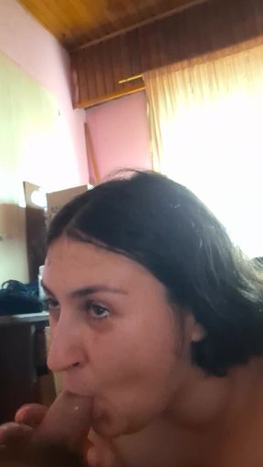 She loves sucking it