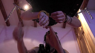 Bella Vendetta Submits to Bettie Bondage Lesbian Spanking