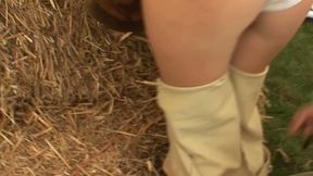 Hotty Riders Scene 2: Blonde Woman with a Huge Ass Enjoys a Fuck in the Stable