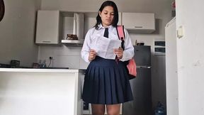 Stepsis sucks my cock after I help her with her bigass problem