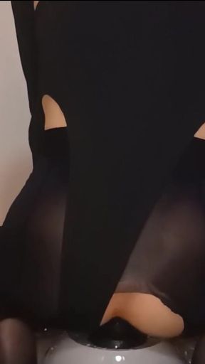 Sissy-Kuroko Huge Dildo   Clip 1