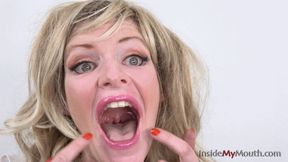 Inside My Mouth - blonde milf Barbie - mouth tour (4K quality)