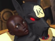 Anubis fucks a young egyptian in his temple